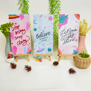 Hiasan Dinding Kata Motivasi 15x30cm Wall Decor Pajangan Poster