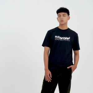 3Second Kaos Pria Lengan Pendek Katun Regular Fit Casual Tee Troy C260324