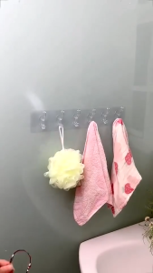 6 ช่อง ตะขอ BIY ที่แขวนติดผนัง พร้อมส่งในไทย