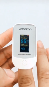 Yobekan Fingertip Pulse Blood Oxygen Oximeter SpO2 PR Monitor Oxygen Saturation Meter Health Ca [Local 2 Years Warranty]