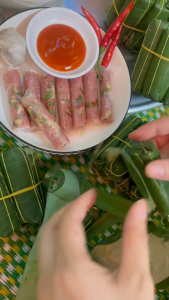 40 Cây Nem Chua Thanh Hoá Bọc Lá Đinh Lăng Nem Thơm Mới Chín Đều Ăn Ngon Mê Liền- VỰA KHÔ NÀNG TIÊN
