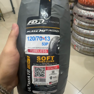 FDR Ban Motor Blaze MP Road SoftCompound Gen-2 120/70-13 Tubeless TL Ban Motor Metic Free Pentil