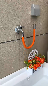 DEFICIT 1Pcs Xoay 360 ° Ống nối vòi nước Chậu rửa Phụ kiện vòi nước Ống mềm Hữu ích Uốn cong tự do Ống kéo dài Phòng tắm nhà bếp