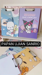 PAPAN UJIAN SANRIO | PAPAN PENGAIT KERTAS | TATAKAN UJIAN | ALAS KERTAS | KUROMI | CINAMORROL | MELODY | KMK
