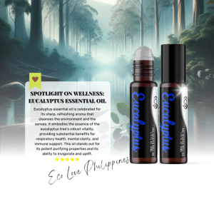 Eco Love Philippines - EUCALYPTUS Pre-Diluted Essential Oil Roller Bottles | 10ml Aromatherapy On-The-Go
