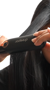 Dreepor 2-in-1 Hair Straightener Portable Hair Straightening Iron Heat Hair Curler Electric Straightener And Curler For Hair Iron Hair Styling Tool