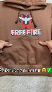 Sweater Hoodie Anak Laki-Laki FF Terbaru & Jaket Hoodie Usia 2-13 Tahun