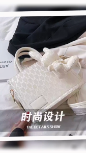 2024 กระเป๋าถือแฟชั่น ลายตัวอักษร กระต่ายน่ารัก ความจุขนาดใหญ่ สําหรับผู้หญิง