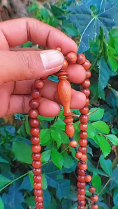 Tasbih Kayu Stiqi atau Santeqi Ukuran 8mm Isi 99 Butir Asli Muslim Motif