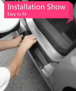 Stiker Pelindung Pijakan Mobil 1Buah utk Pelindung Bagasi Mobil Skotlet Carbon Anti Bocor Aksesoris Mobil