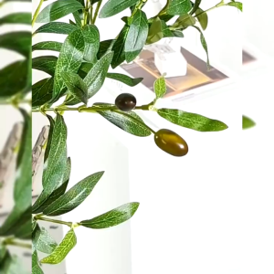 【Send flower pots】4ft 5ft 6ft Artificial Olive Tree Plants Big Size The trunk is brown like a real plant Potted Plant Floor Flower pots Plant Indoor House Home Wedding Office Decoration Artificial Palm 5A level simulation
