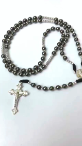 Kalung Rosario Batu Blustin Diameter 6 Mili Meter