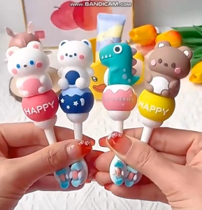 แปรงสีฟันเด็ก ขนนุ่ม 2-6 ปี ด้ามจับ น่ารัก (ส่งจากไทย)