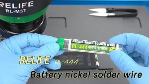 Relife RL-444 นิกเกิลแผ่นลวดดีบุกมีความบริสุทธิ์สูงสำหรับซ่อมแบตเตอรี่โทรศัพท์มือถือ