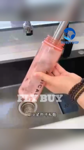 FLYBUY SHOP 1pcs Long Rod Steel Ball Stainless Steel with Brush Cleaning Dishwashing Long Rod Handle Bottle Cans Do Not Hurt Hands Special Steel Ball