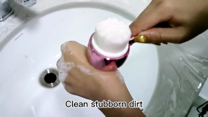 Alat Cuci Muka 2 in 1 Facial Cleansing Brush Silicone Sikat Pembersih Wajah Pori 2 Sisi Bulu Lembut