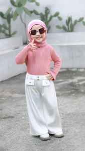 Shahia Servantina - Willow Long Sleeve Knit Atasan Anak Perempuan