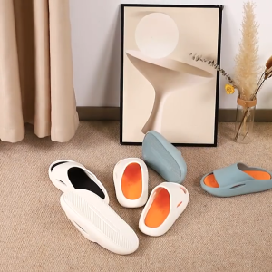 ⭐SUPERMALL⭐ COLOR-BLOCKING TEBAL SANDAL SOLE FASHION EVA OUTDOOR INDOOR SLIP ON ANTI SLIP TAHAN AUS sandal selop cewek U018