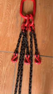 Dây xích cẩu 3 chân 2 tấn 1m móc thu ngắn xích tại Máy NTT bảo hành dài hạn nâng hạ hiệu quả