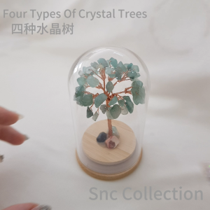 【SNC】<四种水晶树> 风水摆件品 办公司书桌家里 财运人缘 four crystal trees