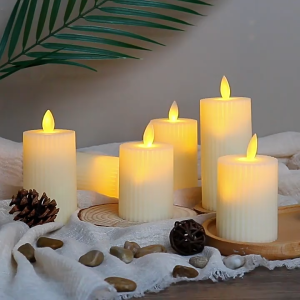 เทียนอิเล็กทรอนิกส์พลาสติก เทียนเหมือนจริงประดับห้องโรงแรม เทียนตกแต่ง โต๊ะร้านอาหารระดับไฮเอนด์ เทียนสําหรับขอแต่งงาน ปาร์ตี้วันเกิด