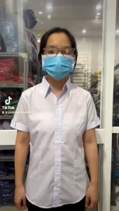 Áo Trắng Đi Học Sơ Mi Giá Học Sinh Tay Ngắn Nữ - Đồng Phục Học Sinh-Hình Thật