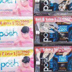 Posh Deo lotion 1 renceng isi 14 Sachet