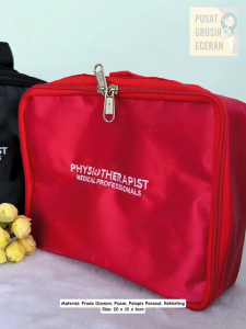 Handbag medis PHYSIOTHERAPIST Tas Medis P3K Obat Pouch Travel Hand Bag First Aid Kit Tas Jinjing