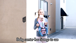 BBBayBees เป้อูเด็กนั่ง สะพายหน้า-หลัง Hip seat 6 in 1 ให้ลูกน้อยนั่งสบาย ให้ลูกน้อยดูสบายๆ คุณภาพเรียบเนียน