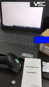 WIRELESS BLUETOOTH BARCODE SCANNER VSC BT-395S (AndroidIOS) +2.4G RECEIVER - LASER - MURAH