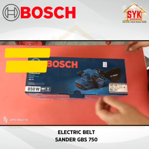 SYK Bosch GBS 750 Electric Belt Sander Machine Woodworking Power Tools Mesin Sander Belt 0 601 2C1 0L0