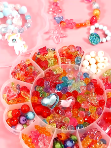 Set Manik-Manik 24 Sekat Kompartemen untuk Membuat Kalung Kreatif dan Edukatif