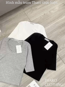 Áo Ôm Body Cổ Tròn Tay Lỡ - Tharo Clothing [AO00200]