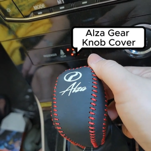 Perodua Alza 2022 2023 2024 2025 Armrest Cover Red Black Logo Protector Cover cushion Center Box Car Accessories Cover Alza H Alza X Alza D27A Alza Baru