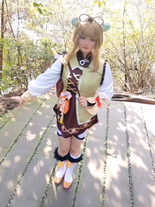 Genshin Impact Yaoyao Cosplay Costume For Kids Lolita Dress Uniform Halloween Party Cosplay Outfit for Women