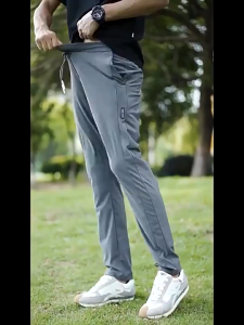 Cool ice Casual Pants Mens loose thin breathable air-conditioned pants summer thin trousers stretch sports pants