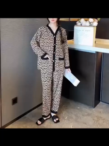 360 Outfit 2 in 1 Set Long Sleeve Pajamas Short Sleeve Pyjamas Short Sleeve Women Ice Silk Sleepwear Pajamas Berkualiti Baju Tidur Perempuan Wanita Murah Pakaian Malam Summer Winter Polyester Silk Baju Tidur Lengan Pendek