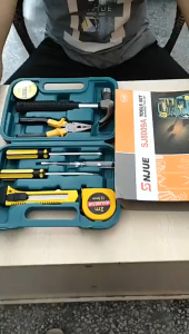 DAVU 12-piece home hardware toolbox Hammer Practical Gift tool set Combination tool