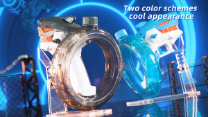 Mainan Pistol Air Otomatis Sepenuhnya Berbentuk Hiu Rentang Tembakan Panjang Cocok Untuk Mainan Kolam