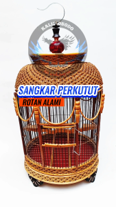 Sangkar perkutut full rotan bahan total alami