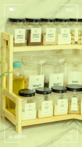 Rak Penyimpanan Dekorasi Dapur Minimalis 2 Susun Aesthetic