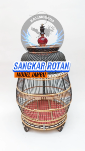 Sangkar burung perkutut rotan jambu