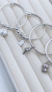 Vòng Tay Lắc Chân Bạc Ta Cho Bé Mix Charm BẠC HIỂU MINH LTE559
