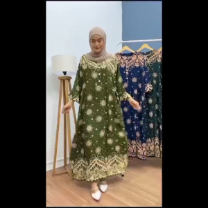 Gamis Wanita Jumbo LD 130 Bahan Rayon
