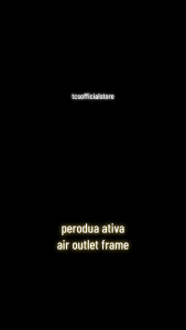 TCS Perodua ativa FORGED CARBON SIDE air outlet frame cover garnish 2PCS