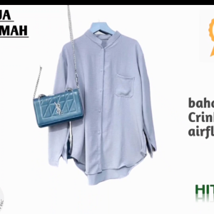 COD KEMEJA WANITA CRINKLE ATASAN BLOUSE LENGAN PANJANG MOTIF POLOS KRINGKEL KEMEJA CRINKLE WANITA POLOS LENGAN PANJANG TERBARU KEKINIAN FASHION WANITA TRENDY BAHAN ADEM NYAMAN DAN ELEGAN BAYAR DI TEMPAT