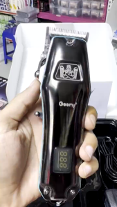 NEWArraivel Geemy GM-6680 Cordless Rechargeable Hair Clipper GM 6680 With 6 Attachment comb Burber Salun Original Geemy High Quality
