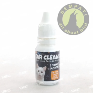 SEMPATI Ear Cleans 15ml Obat Tetes Telinga Kucing Cat Kitten Adult Anabul Cairan Pembersih Penghilang Kotoran Telinga Kucing Ear Mites Obat Tetes Iritasi Infeksi Gatal Radang Telinga Kucing
