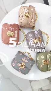 Almiza - Mukena Parasut Traveling Mini Pouch Mukenah Zeefana Anggrek Korea Premium 2in1 Lasercut