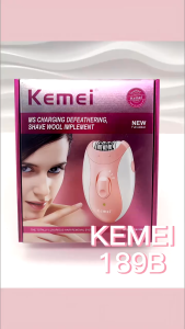 Kemei Electric Hair Removal Machine Women Underarm Trimmer Professional Painless Shaving KM-189B